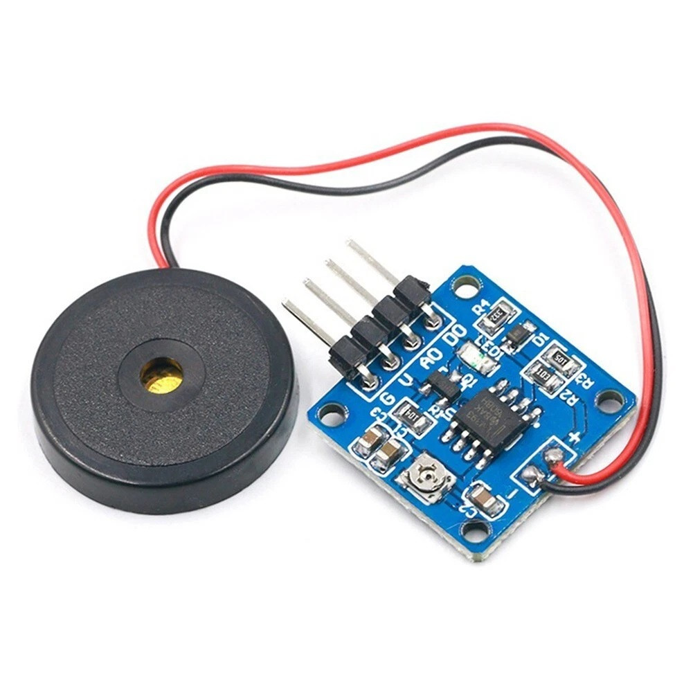 Датчик удару п'єзоелектричний AD/DO 5V, сенсор вібрації, для Arduino, DIY, IoT проектів