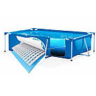 Прямокутний каркасний басейн Intex 28274 для відпочинку 450х220х84 см із насос-фільтром на 7127 л Синій, фото 5