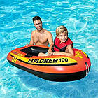 Надувний човен одномісний для дітей Intex 58329 Explorer 147х84х36 см Помаранчевий, фото 6