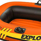 Надувний човен одномісний для дітей Intex 58329 Explorer 147х84х36 см Помаранчевий, фото 9