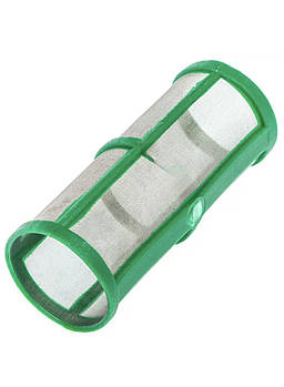 Сітка (сито, фільтр) лінійного фільтра (міжсекційного, напірного) для обприскувача mesh 100 (зелена)