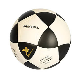 Футбольний м'яч Sport Brand MS1771 розмір №5, м'яч для активного відпочинку ПВХ Ігровий м'яч для футболу Біло/Чорний, фото 1
