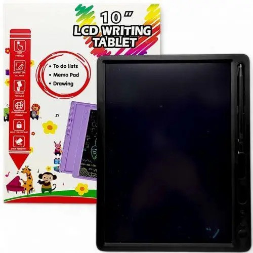 Дитячий графічний планшет для малювання 10 дюймів Writing Tablet електронна малювка пластик MIC Чорний, фото 1
