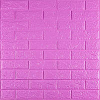 3D панель самоклеюча цегла пурпурна 700х770х5мм (14-5) SW-00001334