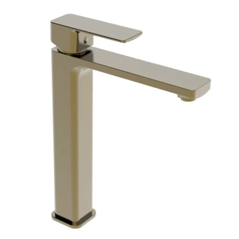 Змішувач для умивальника Haiba KUBUS 001 (HIGH) BRUSHED GOLD (HB9623)