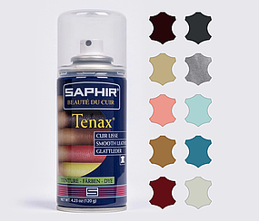 Аерозольна фарба для гладкої шкіри Saphir Tenax Spray, 150 мл