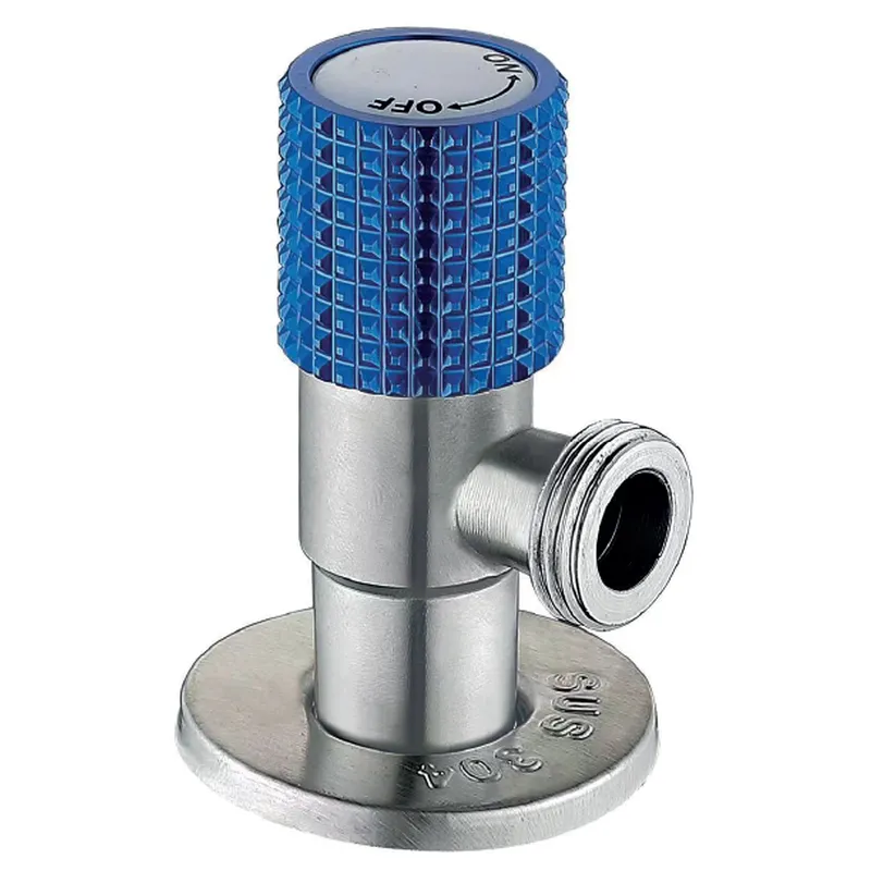 Кран для підключення сантехприладів Mixxus VAL-10-1/2x3/4 з нерж. сталі SUS304 (синій) (MI6218), фото 1