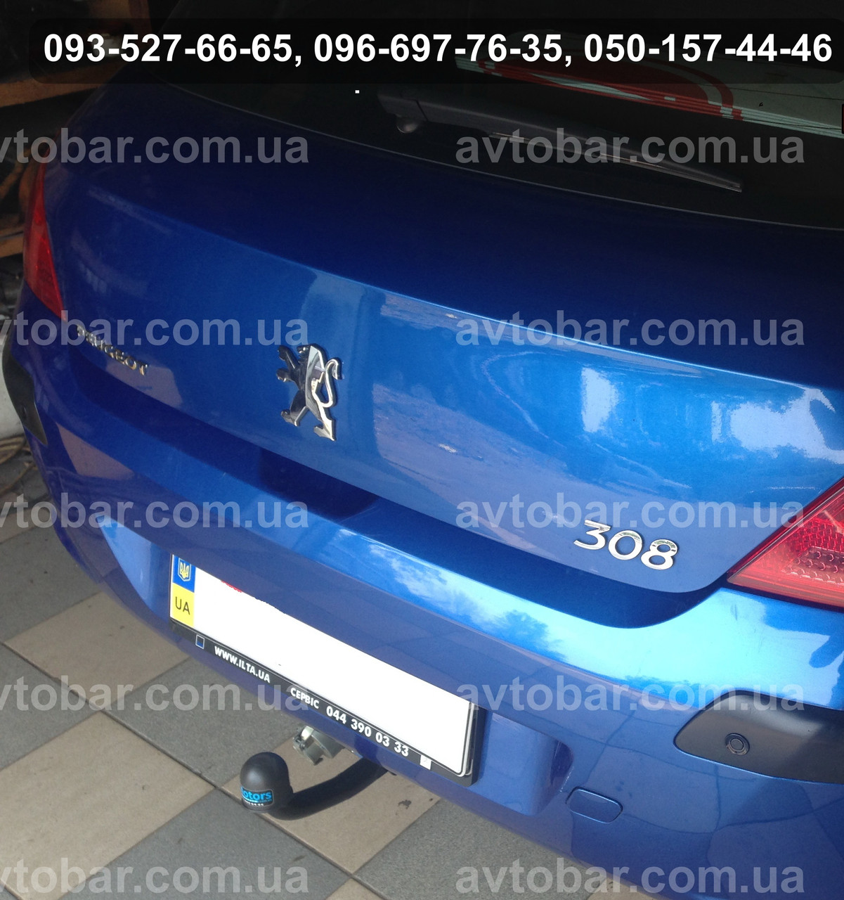 Фаркоп на Peugeot 308 (з 2007--) Пежо 308