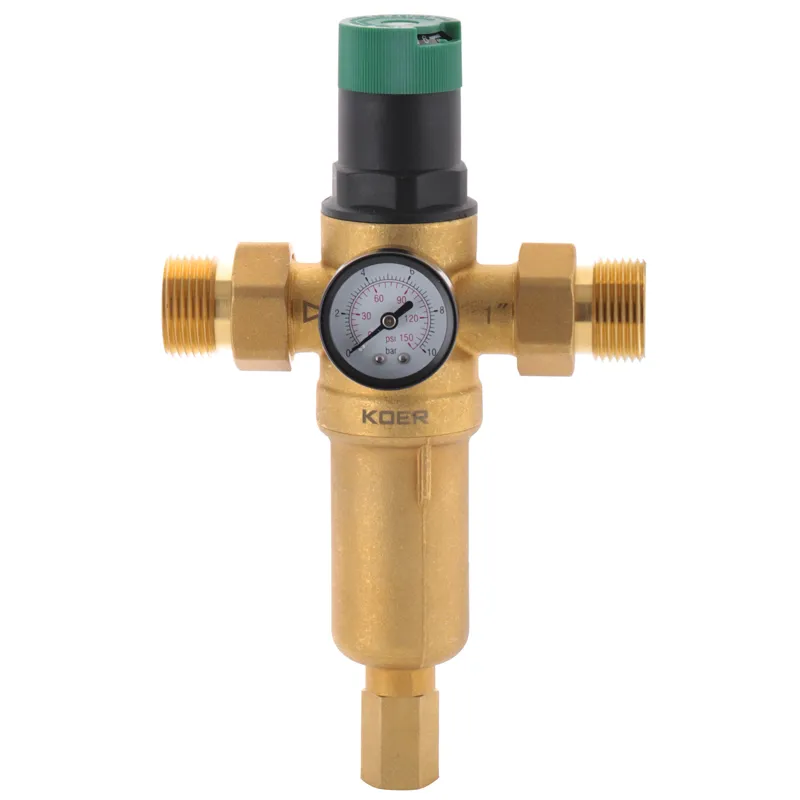 Фільтр самоочістн.с редуктором тиску і манометром Koer KR.1249 1" ЗР (KR2960), фото 1