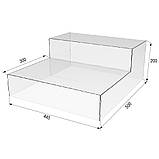 Товарна горка EKOSTAR на 2 сходинки з акрилу 445x500x200 2 мм, фото 3