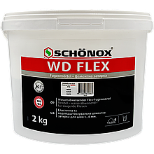 Фуга Затирка для швів Цементна Еластична SCHONOX WD Flex Білий 2 кг (736324)