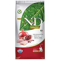 Беззерновий сухий корм Farmina N&D для кошенят, вагітних і лактуючих котів, курка з гранатом 10 кг