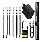 Портативний електричний паяльник Fnirsi HS-01 професійний, максимальна комплектація