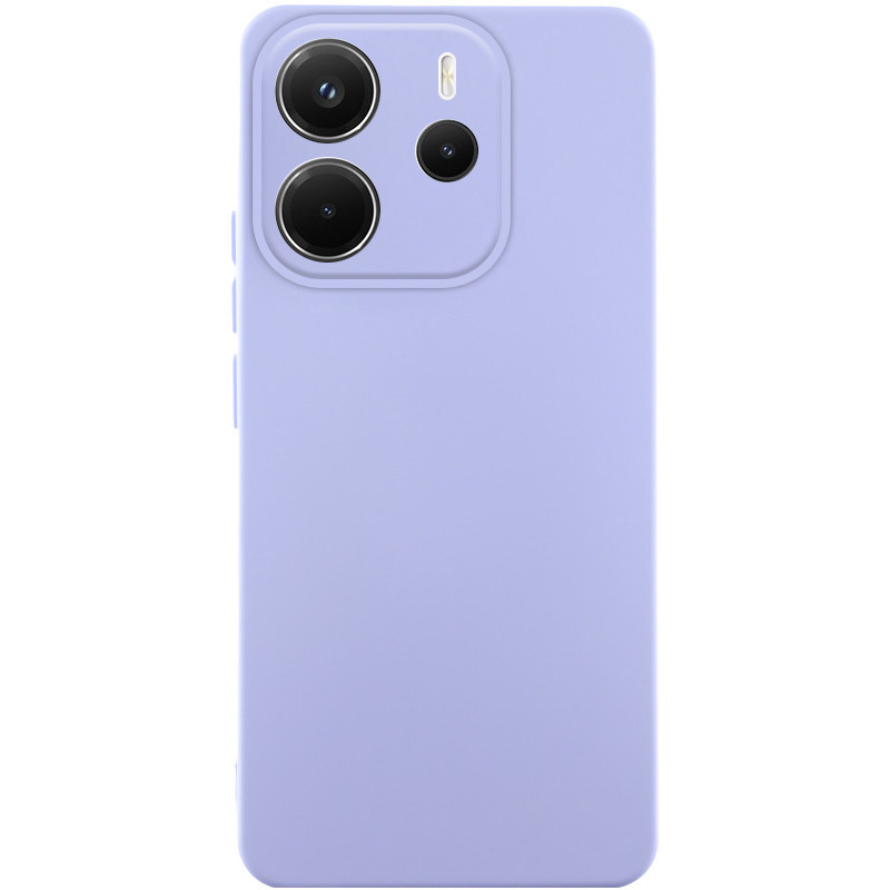 Чохол Silicone Cover Lakshmi Full Camera (AA) для Xiaomi Redmi Note 14 4G (Int. version) | Мікрофібра Бузковий / Dasheen, фото 1