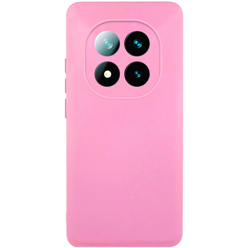 Чохол Silicone Cover Lakshmi Full Camera (AAA) для Xiaomi Redmi Note 14 Pro 4G | Мікрофібра Рожевий / Rose Pink, фото 1