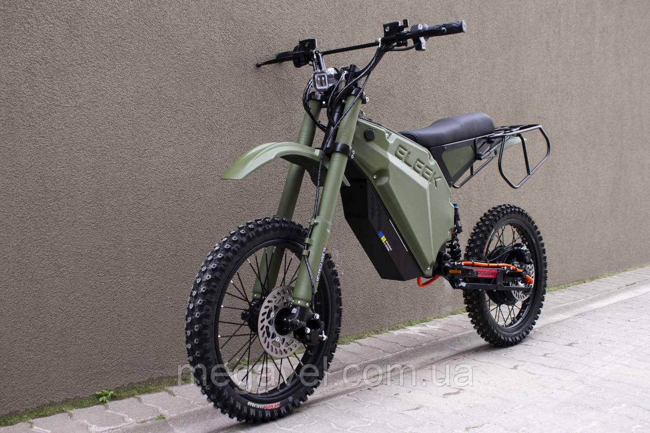 Електровелосипед | Електричний велосипед | ELEEK Atom Military | 3000W | 72V 50Ah | 17", фото 1