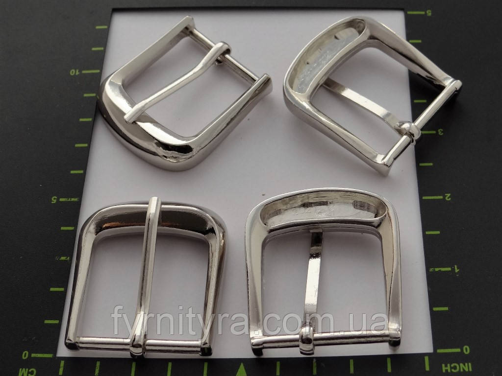 Пряжка ремінна 35 мм 2021 нікель, фото 1