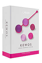 Вагінальні кульки Liebe Kewos — Cerise/Candy Violet, 5 кульок у комплекті, 15, 25, 35, 45 і 55 г, фото 6