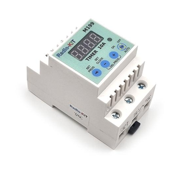 Таймер імітації присутності на DIN рейку 220В(12В)/10А, фото 1