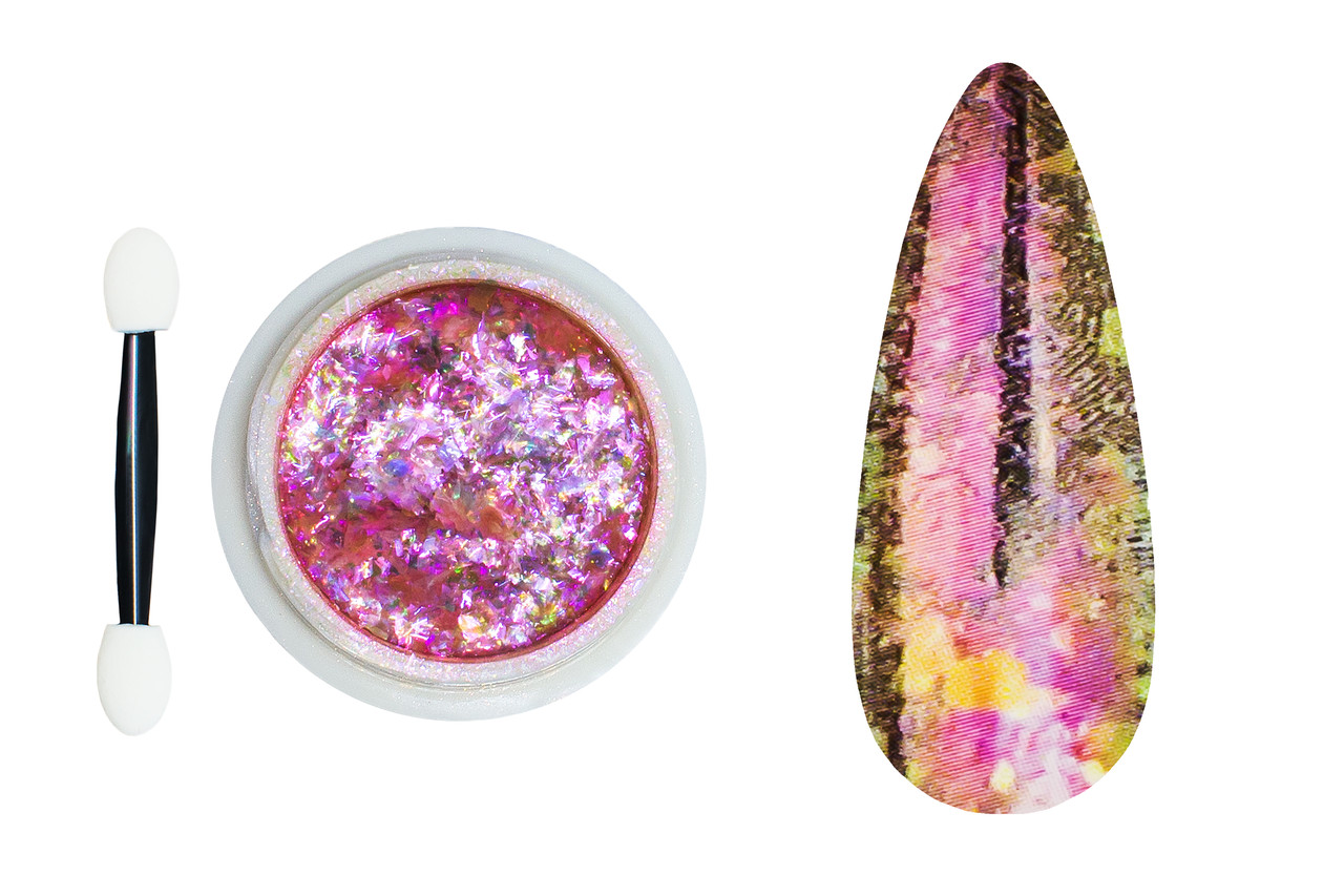 Новинка! Втирка для дизайну нігтів Dream Opal (з пластівцями) №03