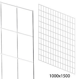 Сітка торговельна 100х150 см (осередок 100х100 см, D2,5 мм), біла