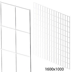 Сітка торговельна 100х160 см (осередок 100х100 мм, D2,5 мм), біла