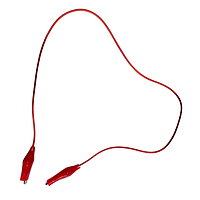 Дріт із крокодилами 35 мм (довжина 50 см) колір в асортименті (ціна за 1шт), затискачі крокодил дроти, дроти з клемами