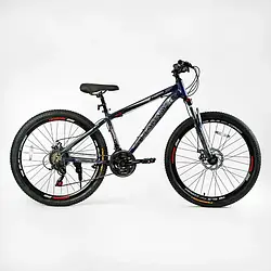 Велосипед 26 CORSO «HEADWAY» HW-26912 рама алюміній 15", (К-Т SHIMANO) синій
