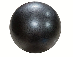 Чорний м'яч для пілатесу та гімнастики діаметром 25 см.