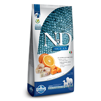 Farmina N&D Ocean Grain Free сухий корм для собак середніх та великих порід з тріскою та апельсином 12 кг