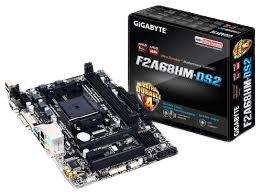Материнська плата Gigabyte GA-F2A68HM-DS2 rev.1.1 Socket FM2+ (GA-F2A68HM-DS2 REV.1.1) Б/В