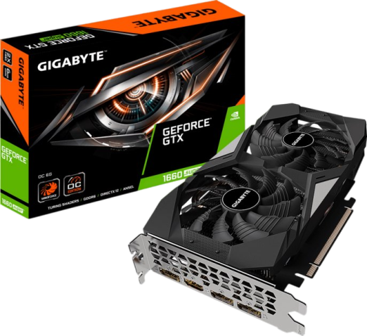 Відеокарта GeForce GTX 1660 6GB Gigabyte OC (GV-N1660OC-6GD) Б/В
