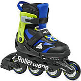 Ролики дитячі Rollerblade Microblade Black Blue 28-32, фото 2