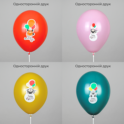 Принт 105 SHOW-ШОУ 12" Happy Birthday - Звірятка, фото 3
