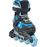 Ролики дитячі Rollerblade Microblade SL Black Sky Blue, фото 3