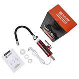 Проточний водонагрівач WEZER SDR-G16T-Red для кухні, гнуч. вилив, датчик темп., 3,3 кВт, червоний, фото 2