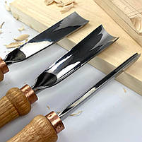 Набір стамесок для художньої різьби по дереву STRYI Start  для початківців 3 шт, фото 4