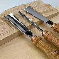 Набір стамесок для художньої різьби по дереву STRYI Start  для початківців 3 шт, фото 6