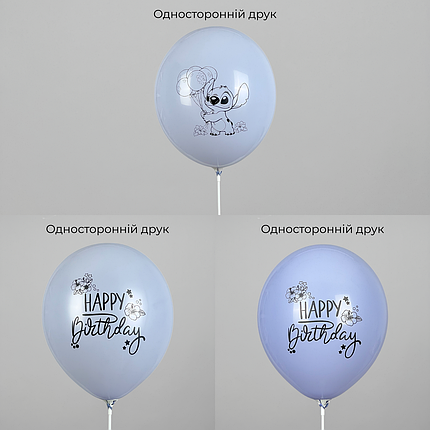 Принт 211 КИТАЙ-КТ 12" Happy Birthday - Стіч, фото 3
