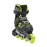Ролики дитячі Rollerblade Microblade SL Black Lime, фото 4