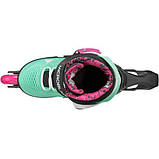 Ролики дитячі Rollerblade Microblade XT Black Sea Green, фото 4