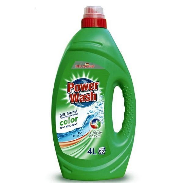 Гель для прання кольорових тканин Power Wash 4 л