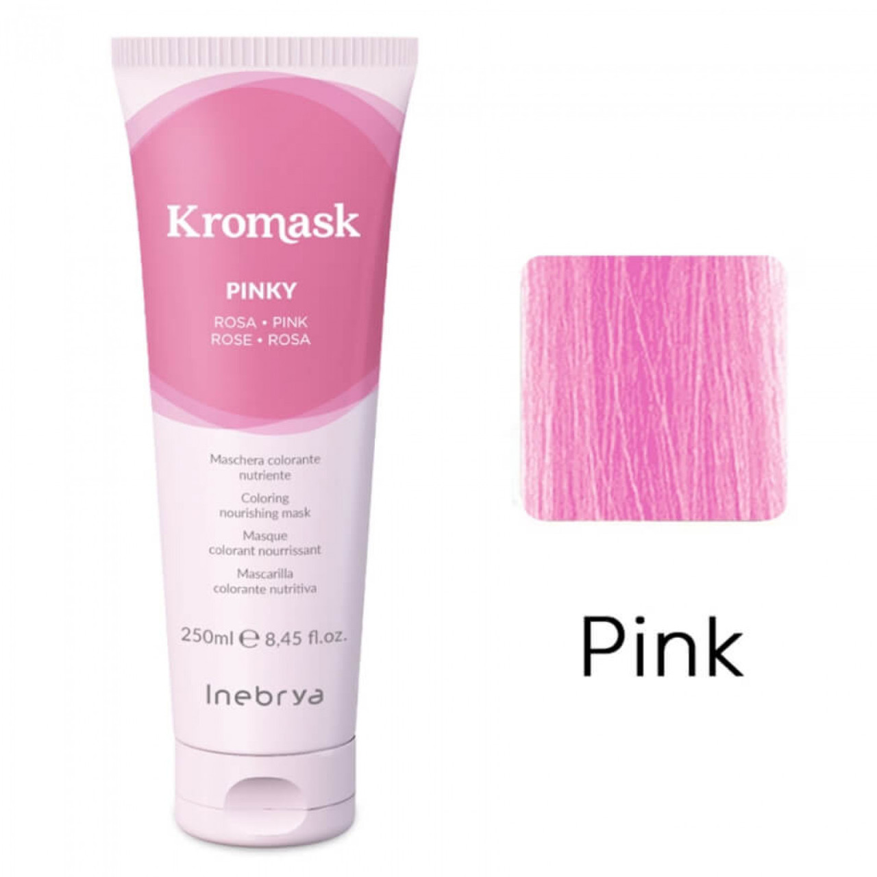 Тонувальна маска для волосся рожева Inebrya Kromask Pink - Rosa, 250 мл (1026454)