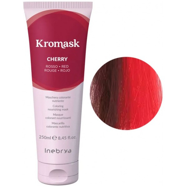 Тонувальна маска для волосся вишнево-червона Inebrya Kromask Cherry Red, 250 мл (1026453)