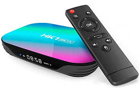 Смарт ТБ приставка Smart TV HK1 Box 4/64 GB (Amlogic S905X3, Android 9, Wi-Fi 2.4/5.8Gh, LAN 1 Гб)