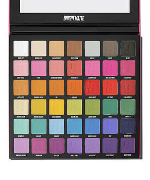 Палетка тіней By BEAUTY BAY Bright Matte 42 Colour Palette – 42 яскравих матових відтінка для неймовірного макіяжу
