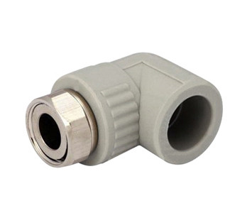 Кут з накидною гайкою 20х1/2" поліпропіленовий (Туреччина), фото 1