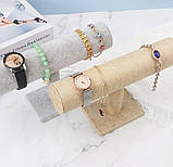 Бежева підставка для браслетів, годинників, фото 2