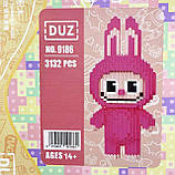 Конструктор Magic Blocks — малиновий зайчик, висота 33 см 1030, фото 3