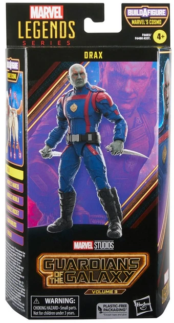 Фігурка Drax Marvel Legends Series Guardians of the Galaxy Volume 3 Дракс з аксесуарами Вартові Галактики, фото 1